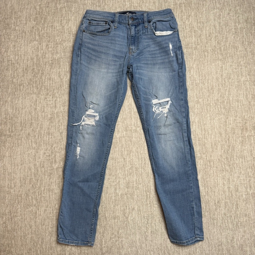 Hollister Mens Light Blue Skinny Jeans Advanced Stretch Size 31 Length 32